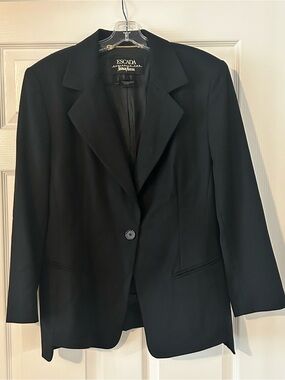 ESCADA Exclusive for Neiman Marcus Vintage Black Wool Blazer